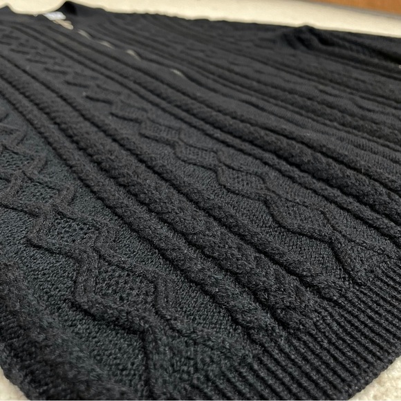 Vintage Como Sport Merino Wool Cable Knit Full Zip Sweater Mirada Made in Italy - Picture 9 of 16